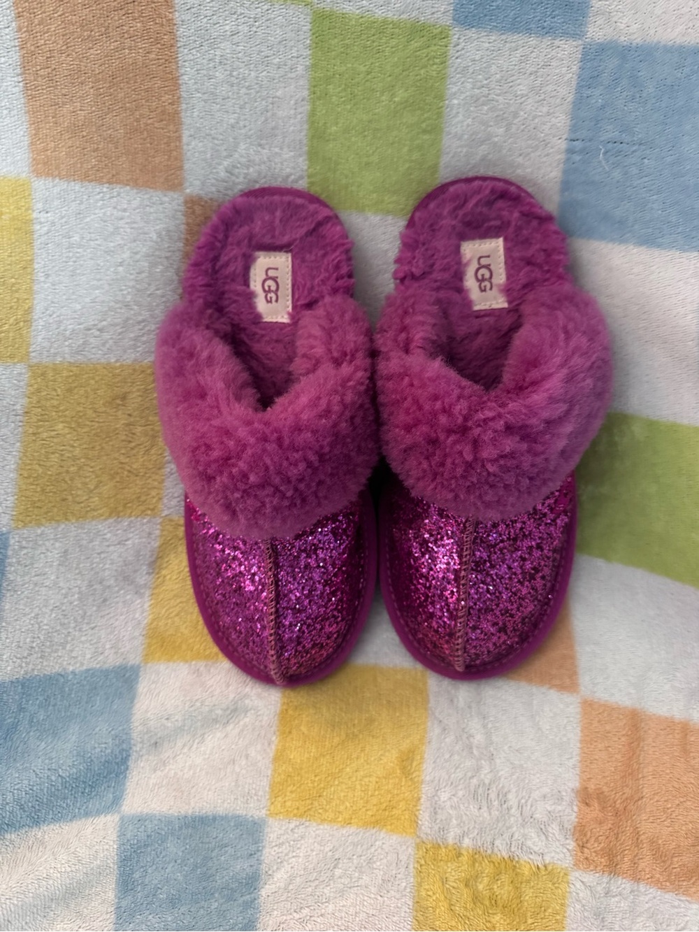 UGG Sparkle Fuchsia Sheepskin Slippers